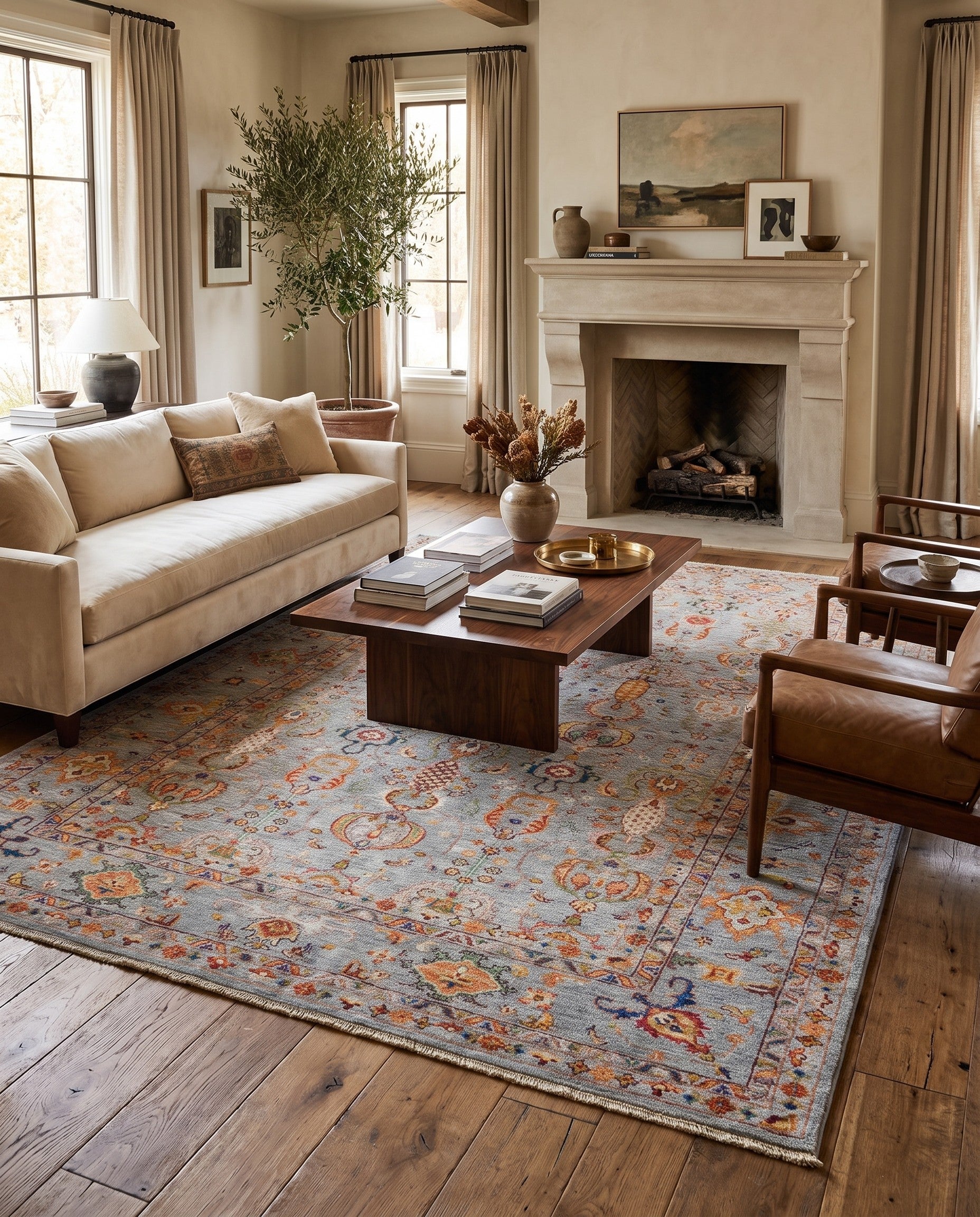 6' 5 x 9' 7 Hand Knotted Ariana Ziegler Rug