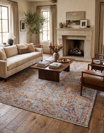 6' 5 x 9' 7 Hand Knotted Ariana Ziegler Rug