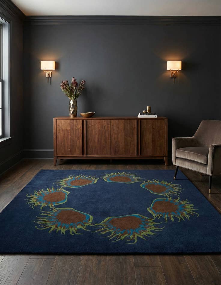 Detail image of 7' 5 x 7' 6 Luna Wool Square Rug