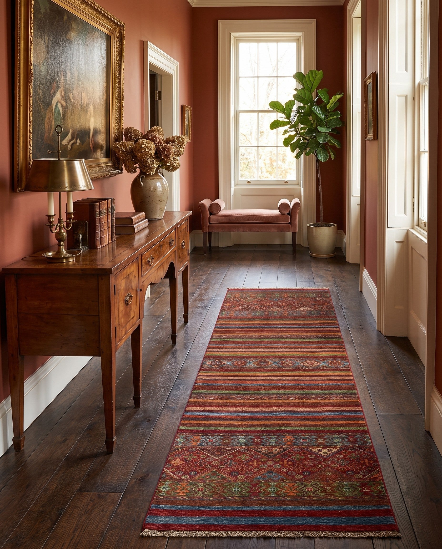 2' 10 x 8' 8 Hand Knotted Kazak Runner Rug