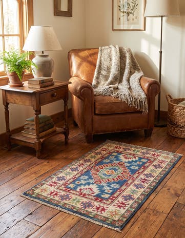 2' x 3' Hand Knotted Kazak Rug
