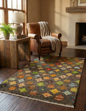3' 2 x 4' 10 Hand Knotted Balouch Wool Rug