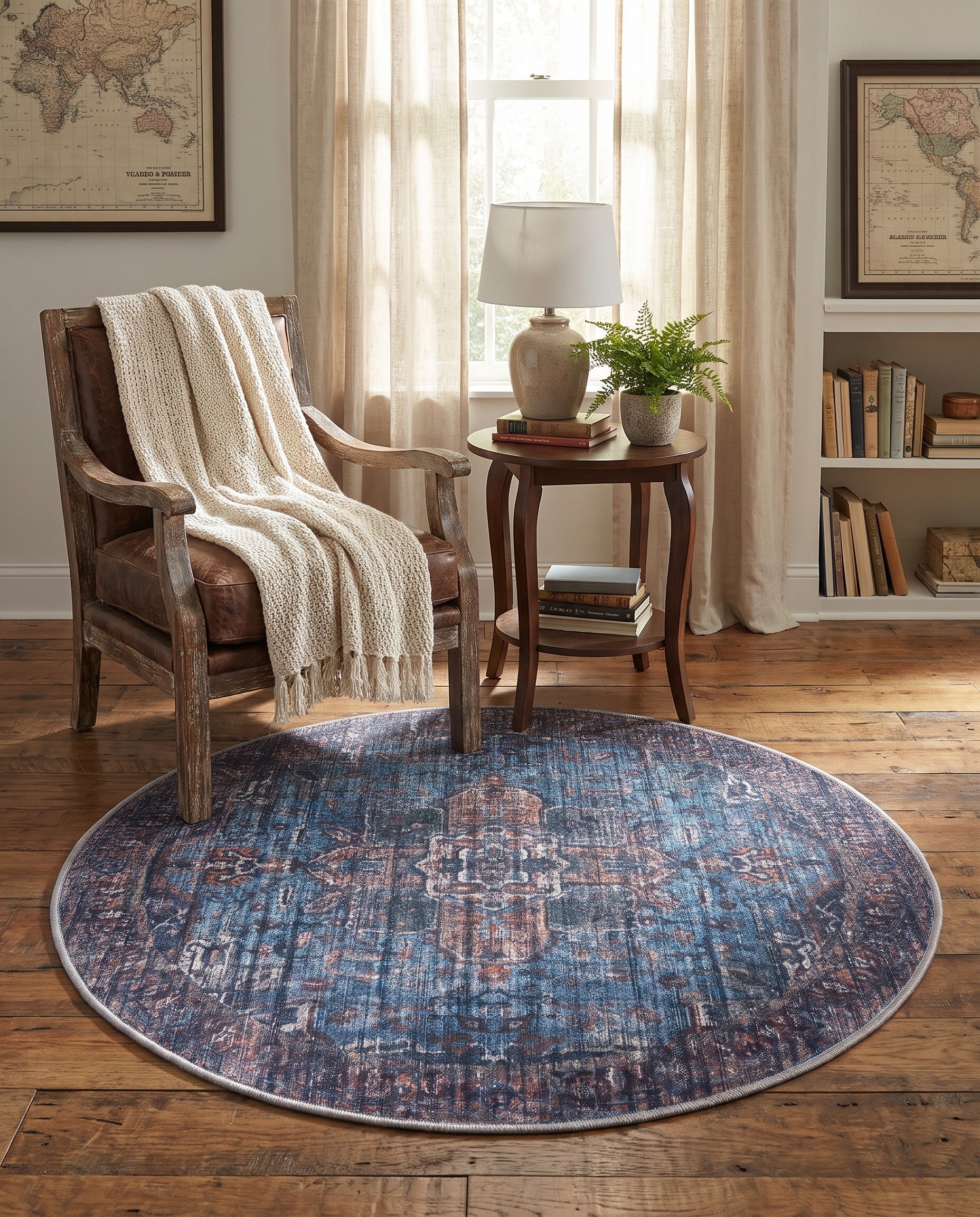 3' 3 x 3' 3 Maahru Round Rug