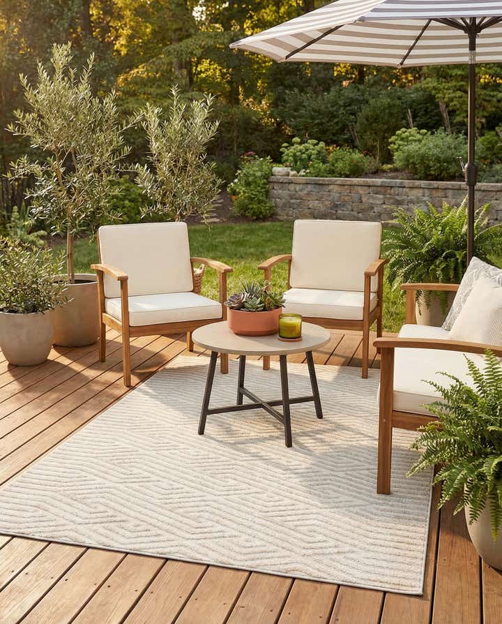 4' x 6' Easy-Clean Sabrina Soto Hudson Indoor / Outdoor Rug