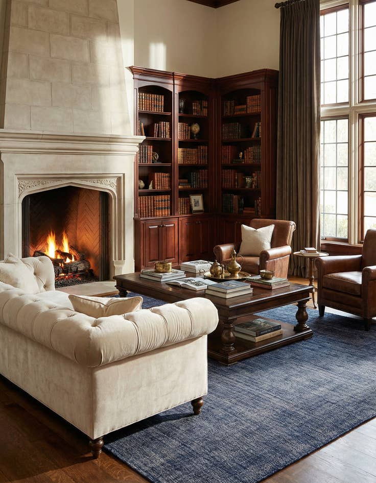 Detail image of 10' x 13' 1  Hand Woven Jill Zarin English Manor Farmhouse Wool Rug