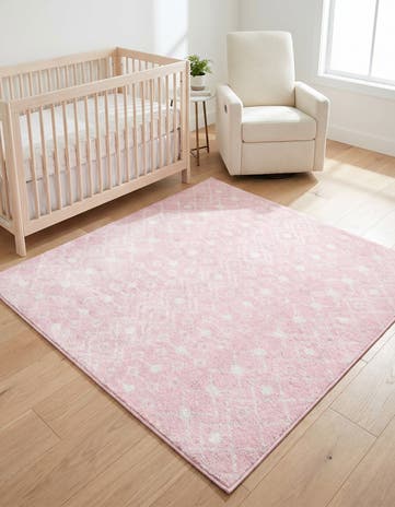 5' 3 x 5' 3 Moroccan Trellis Square Rug