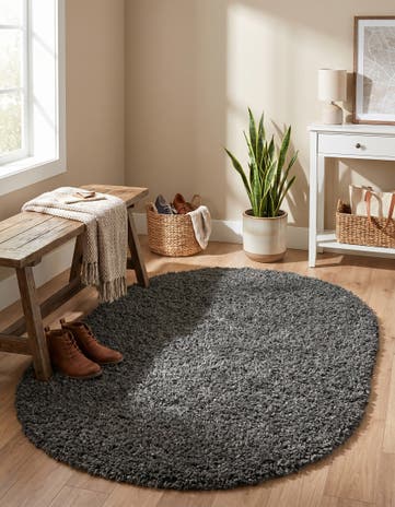 3' x 5' 3 Zermatt Shag Oval Rug