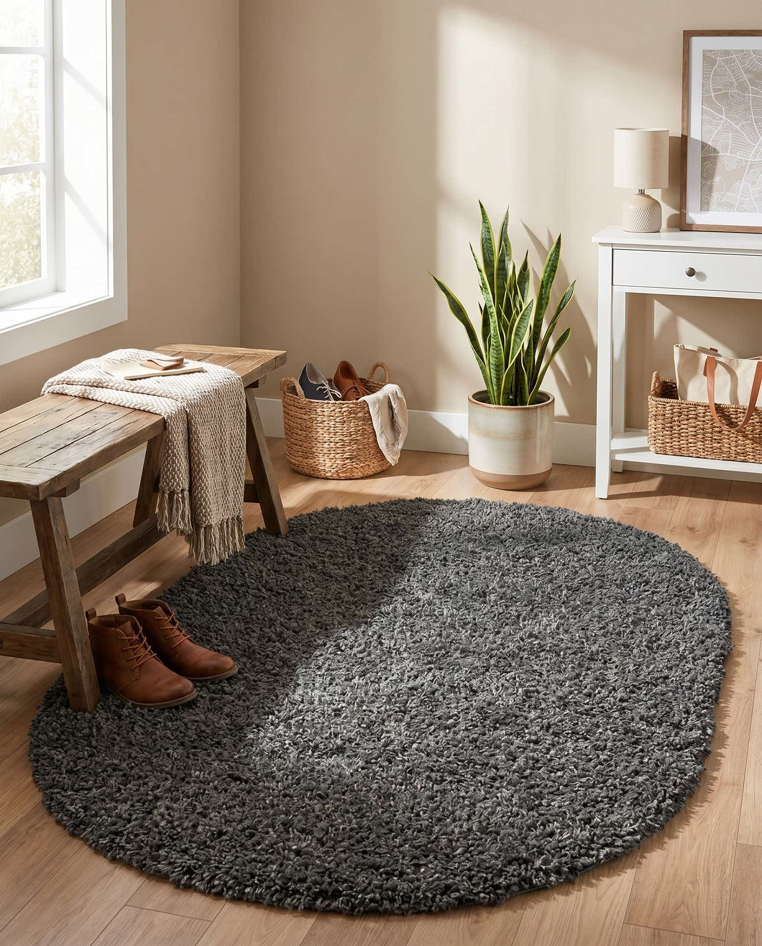 3' x 5' 3 Zermatt Shag Oval Rug