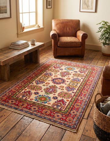 3' 4 x 5' Hand Knotted Kazak Rug