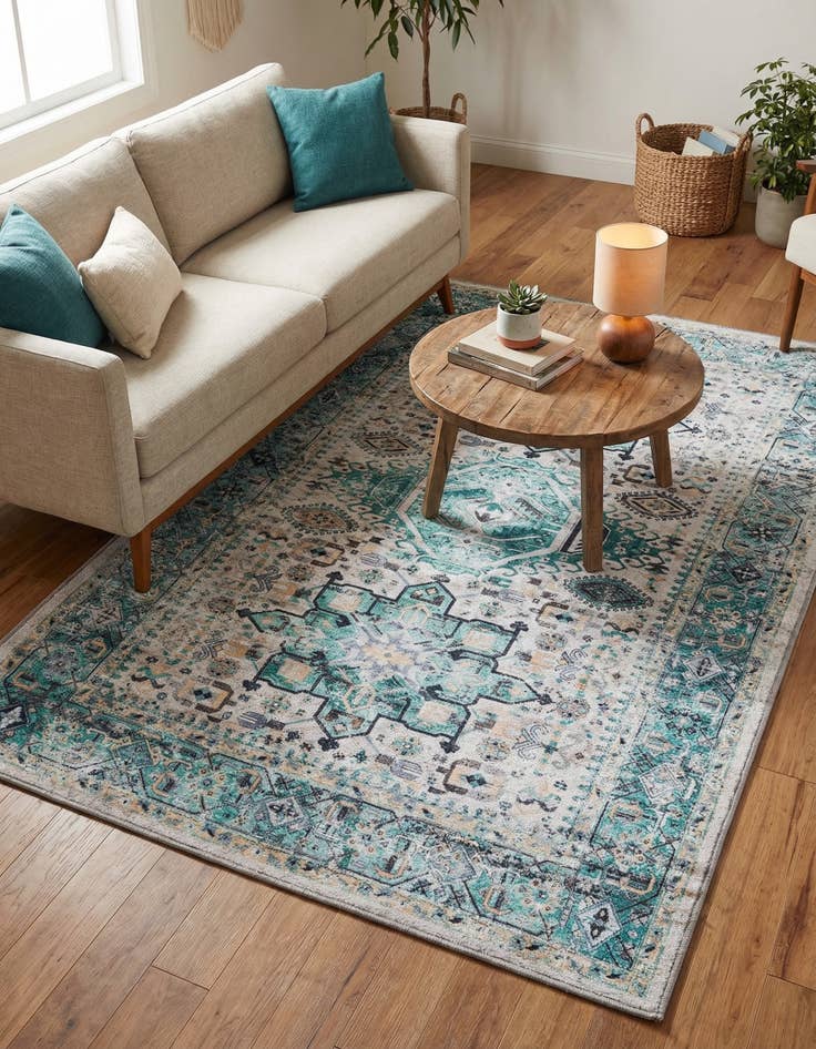 Detail image of 4' x 6' Washable Yara Rug