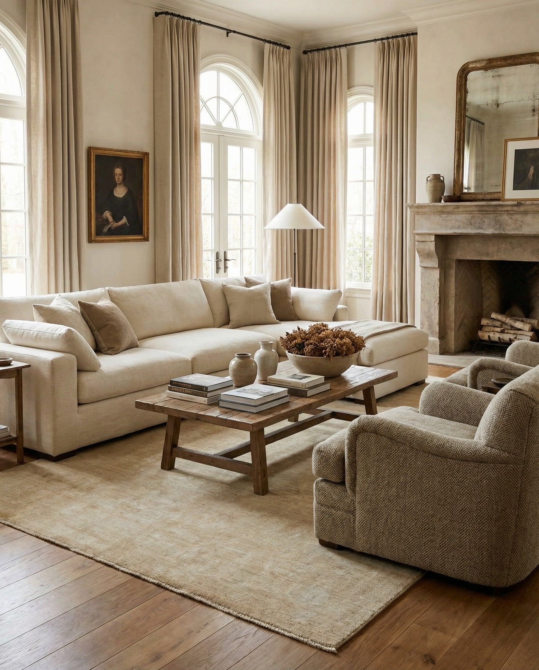 9' 2 x 12' 1 Hand Knotted Oushak Wool Rug