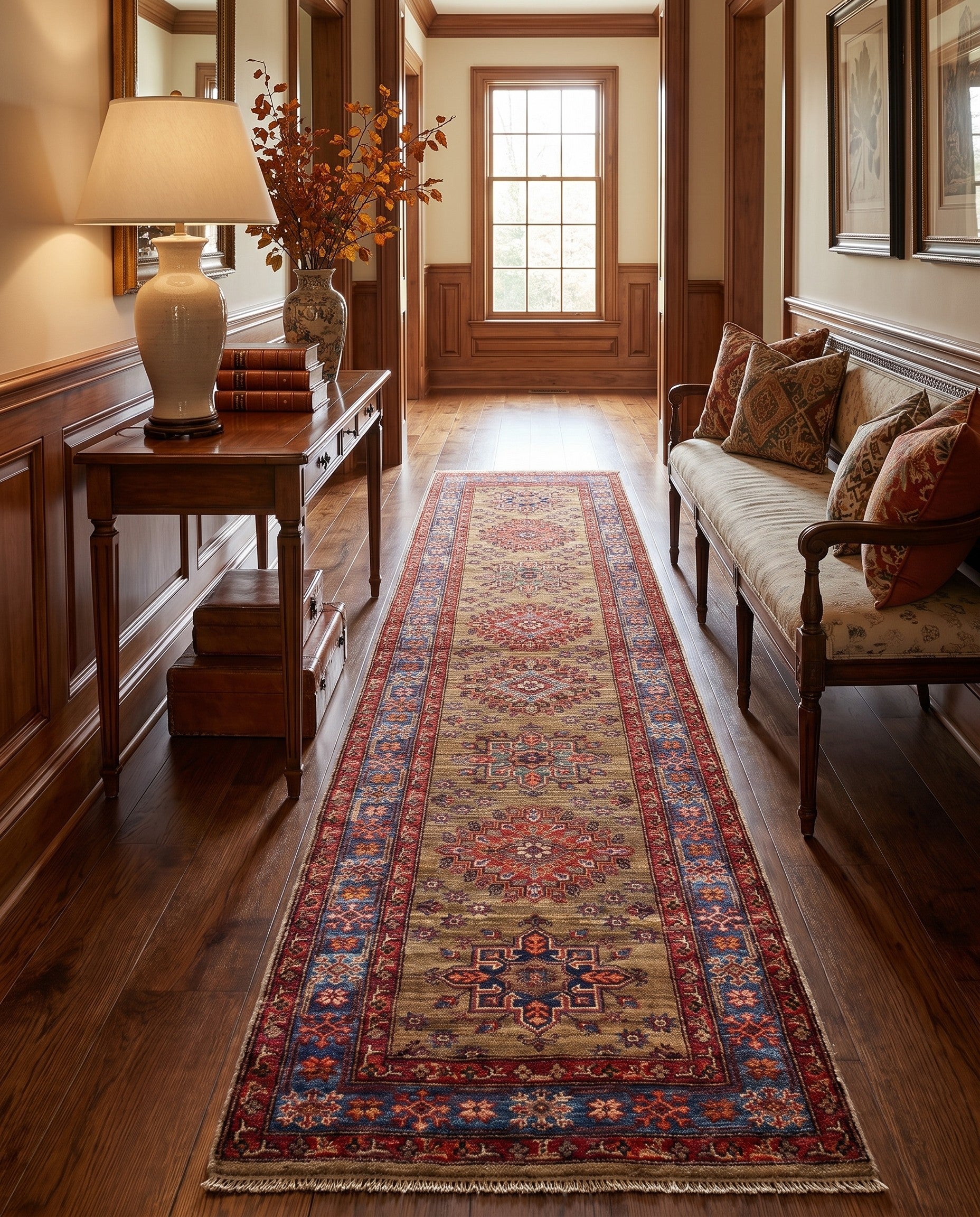 2' 9 x 9' 9 Hand Knotted Kazak Runner Rug