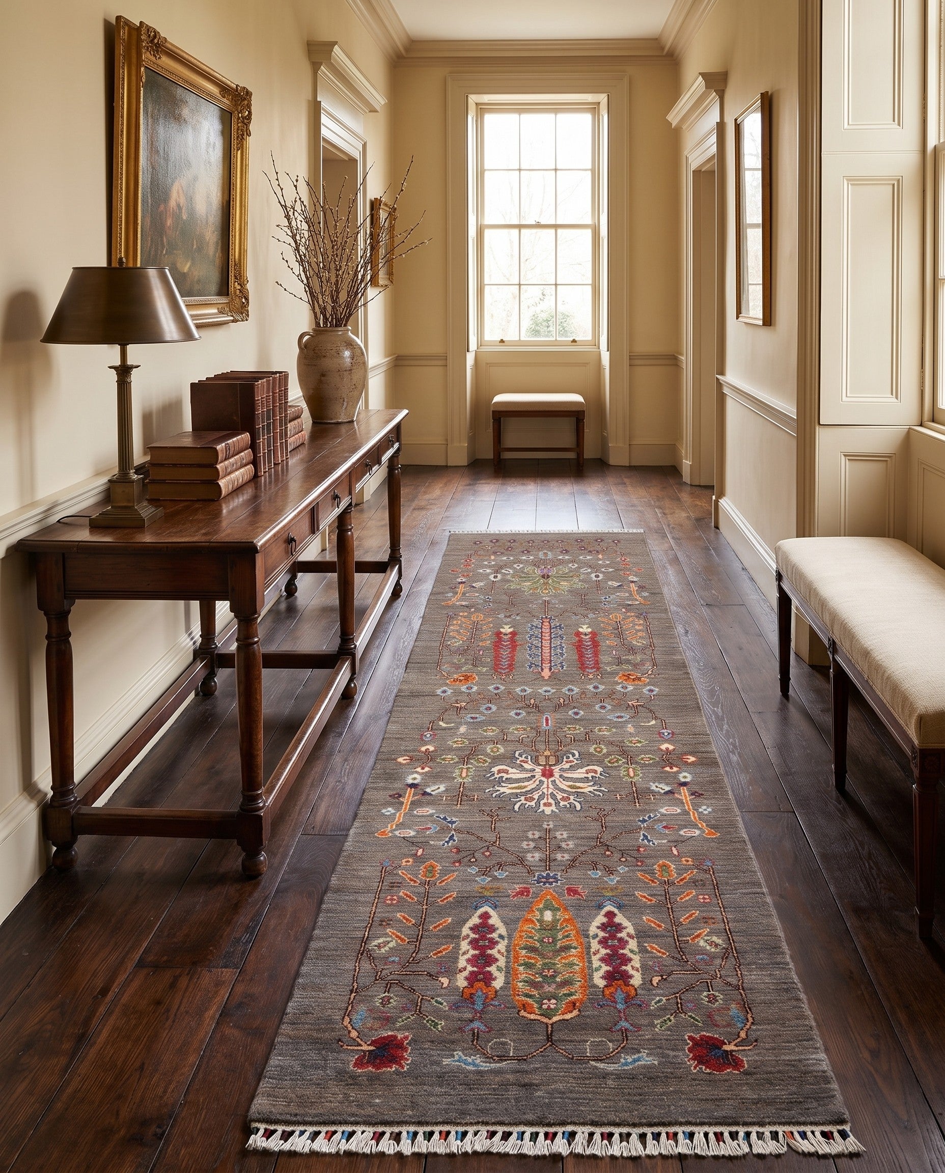 2' 8 x 9' 10 Hand Knotted Ariana Ziegler Runner Rug
