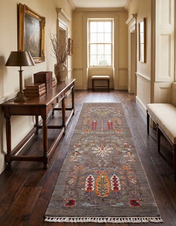 2' 8 x 9' 10 Hand Knotted Ariana Ziegler Runner Rug