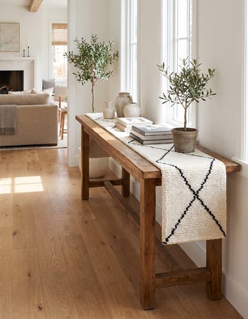 1' 3 x 8' 2 Hand Knotted Safiya Moroccan Wool Table Runner Rug