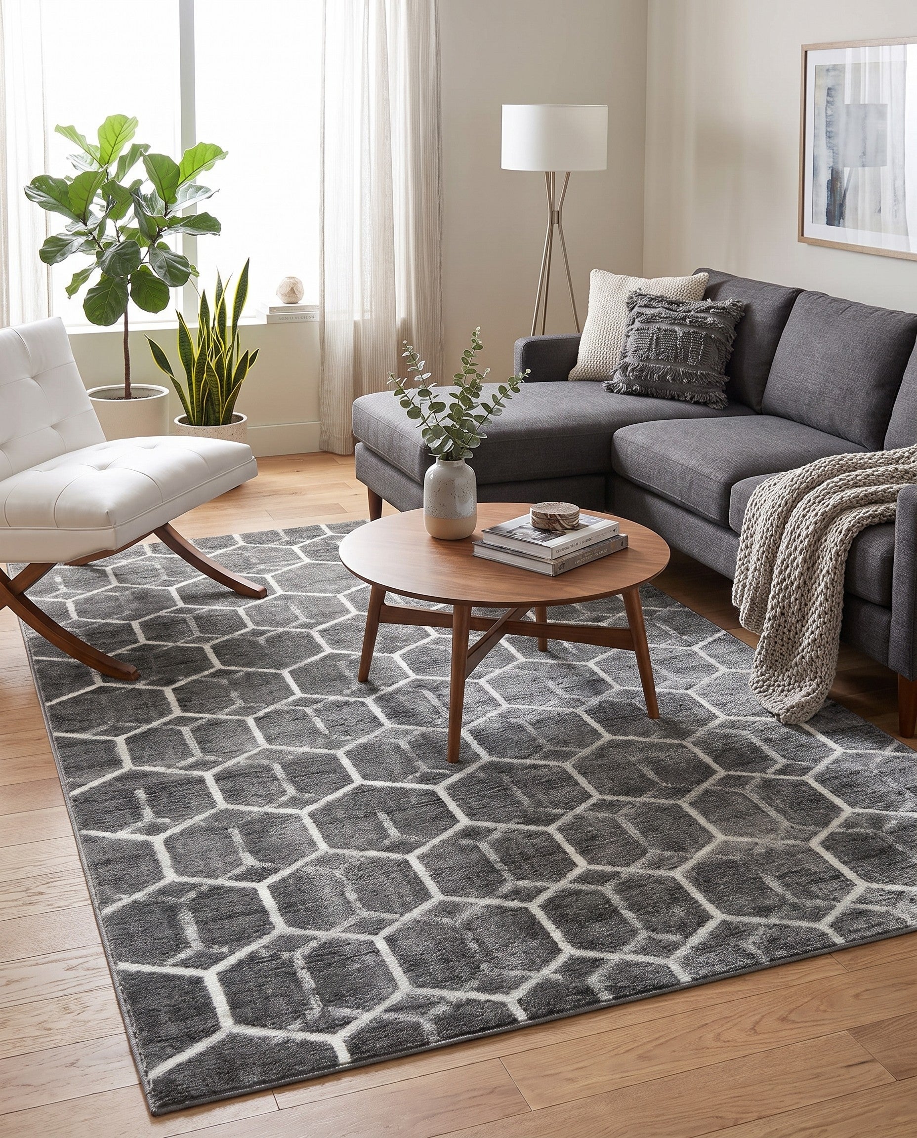 8' x 10' Lattice Trellis Rug