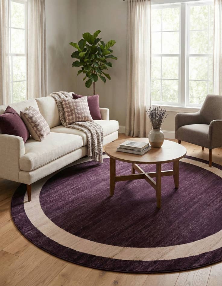 Detail image of 7' 10 x 7' 10 Angelica Round Rug