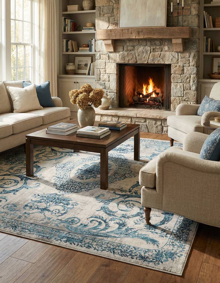 Detail image of 7' 10 x 7' 10 Finsbury Square Rug