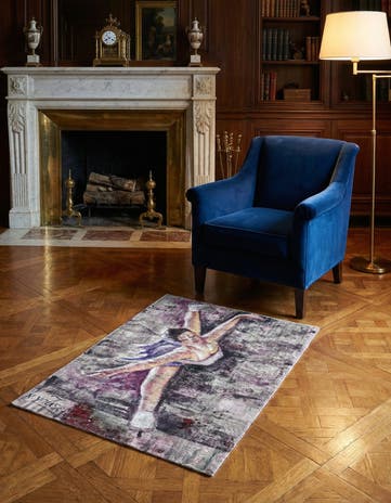 3' 2 x 4' 7 Hand Knotted Ultra Vintage Persian Wool Rug