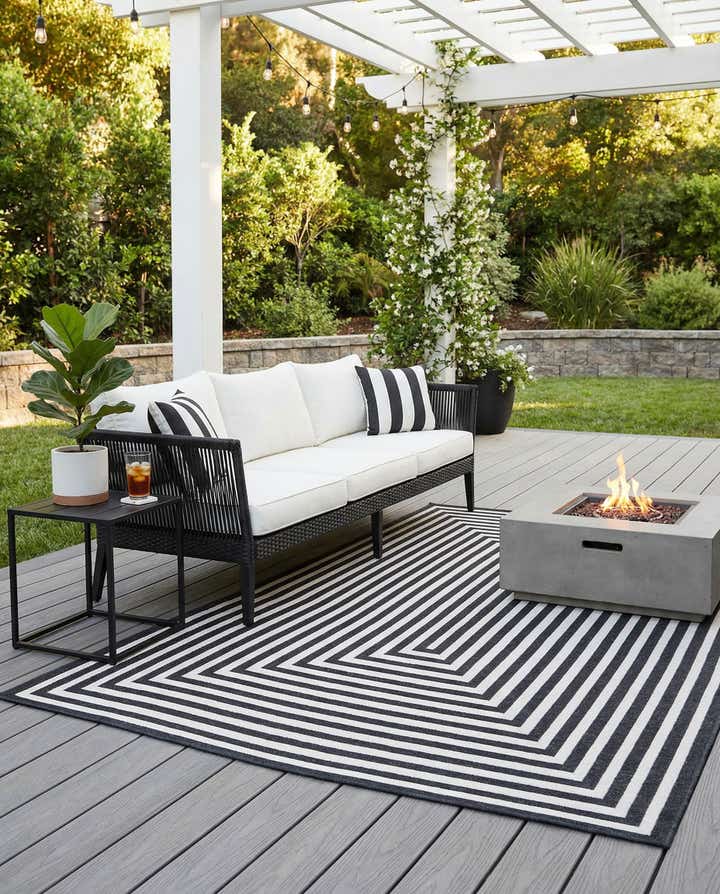 5' x 8' Easy-Clean Sabrina Soto Prescott Indoor / Outdoor Rug