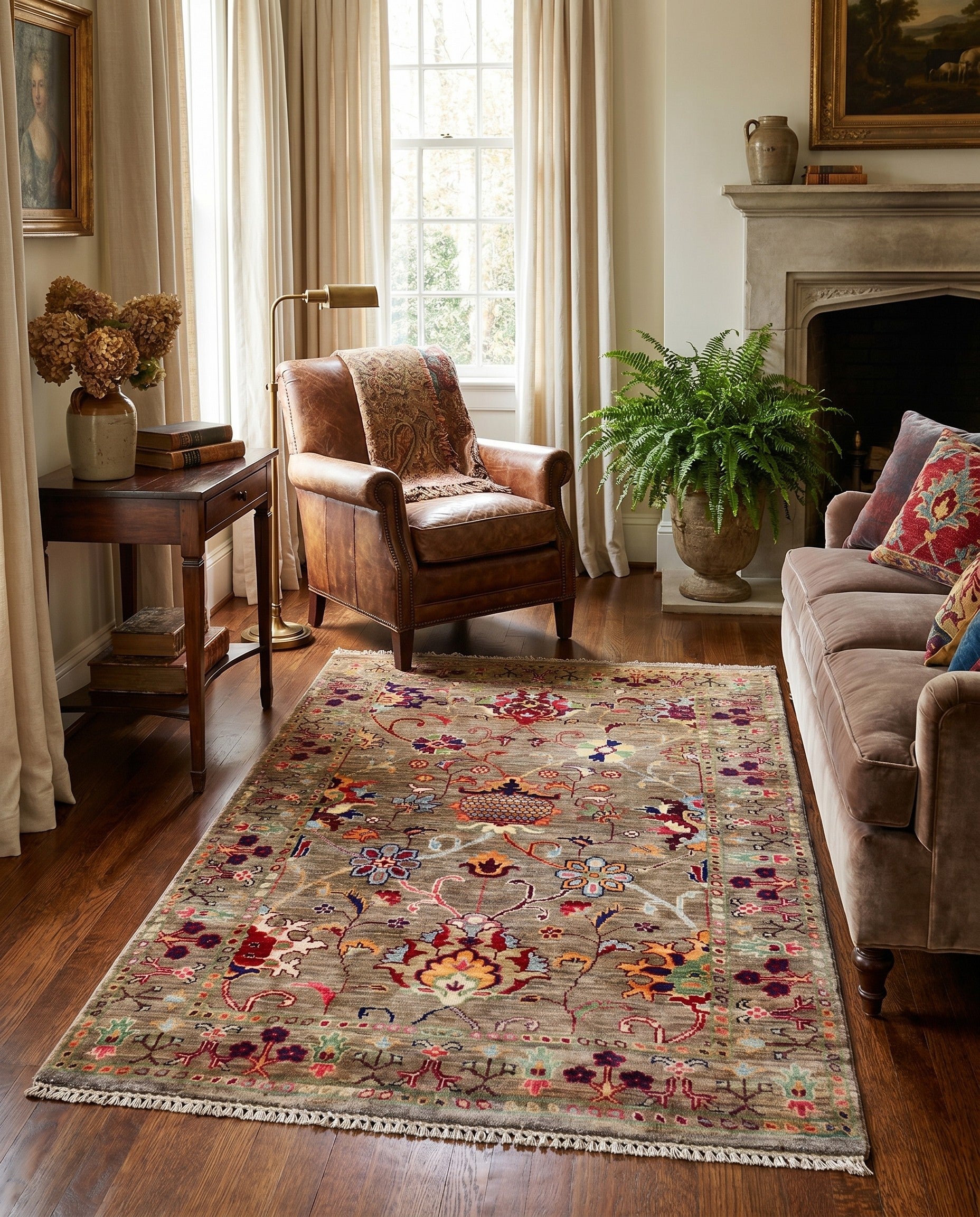 3' 3 x 4' 11 Hand Knotted Ariana Ziegler Rug