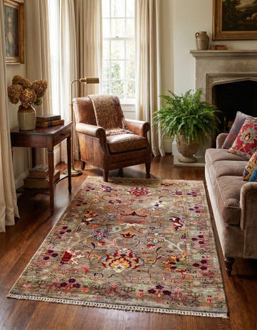 3' 3 x 4' 11 Hand Knotted Ariana Ziegler Rug