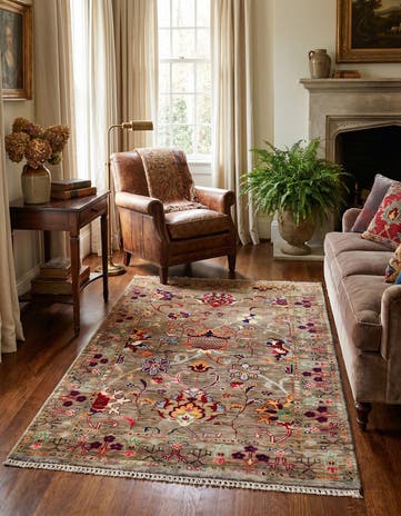 3' 3 x 4' 11 Hand Knotted Ariana Ziegler Rug