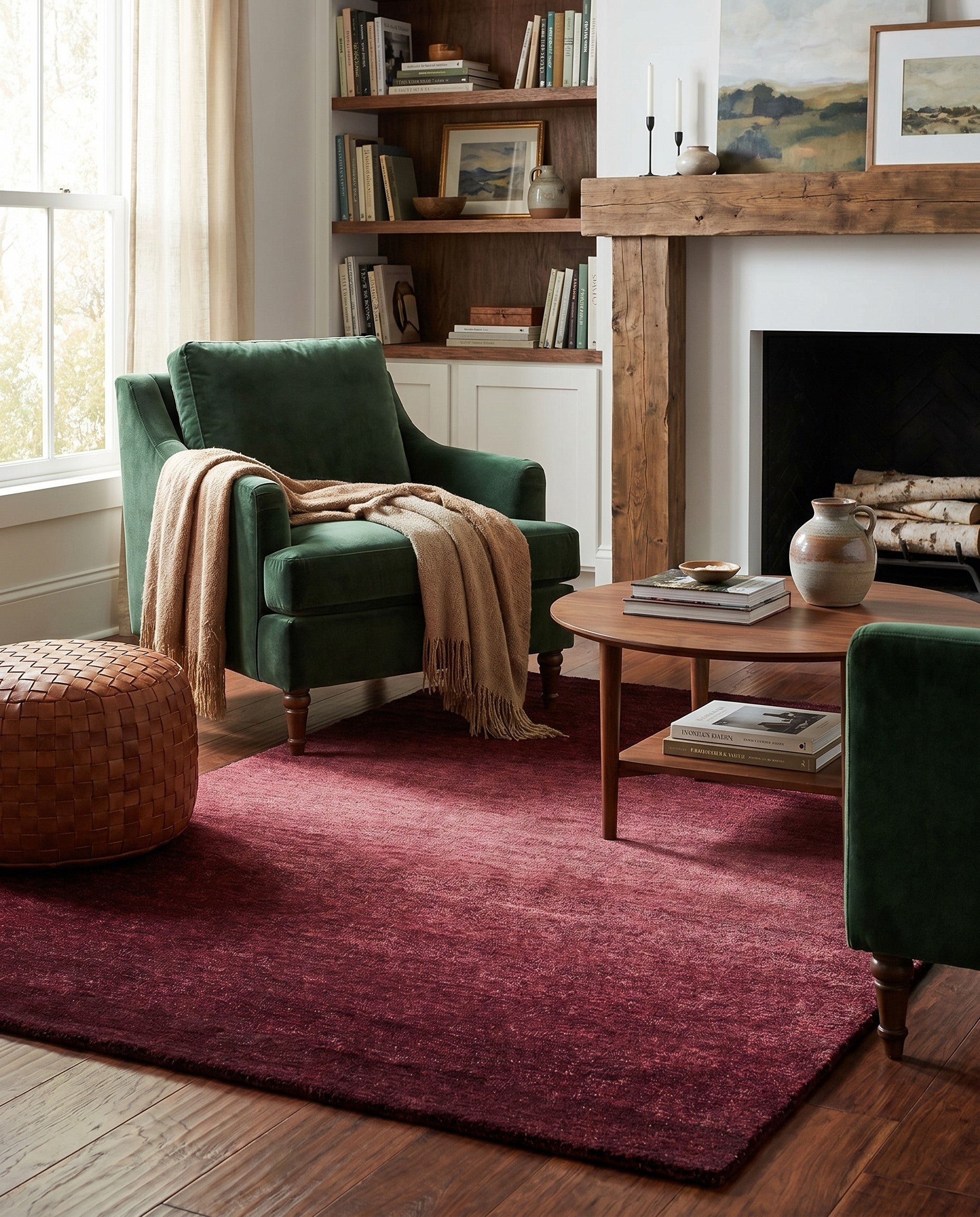 4' x 5' 10 Hand Knotted Gabbeh Wool Rug