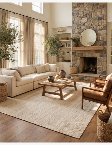 10' x 14' 1 Handmade Braided Jute Rug