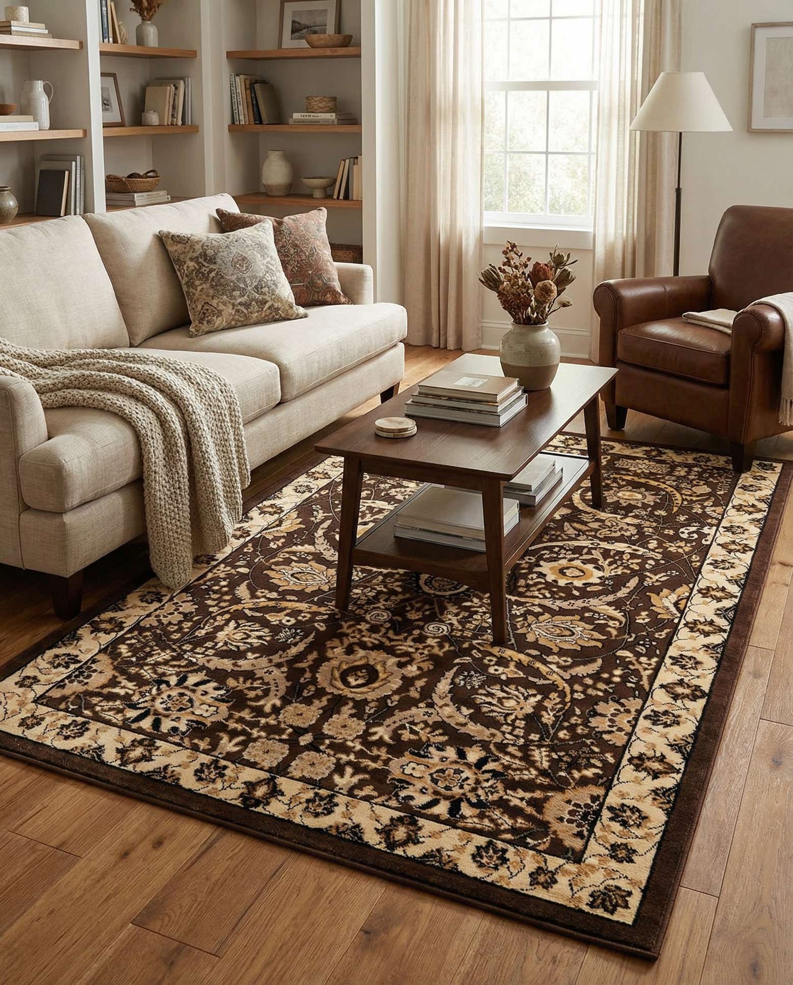 5' 3 x 8' Isfahan Design Rug