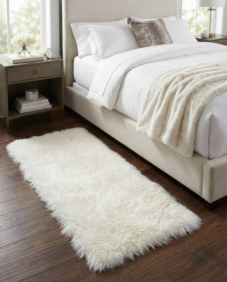 Detail image of 2' x 4' Sheepskin Runner Rug