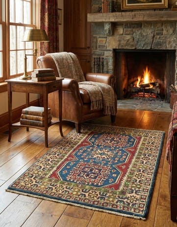 2' 8 x 4' Hand Knotted Kazak Rug