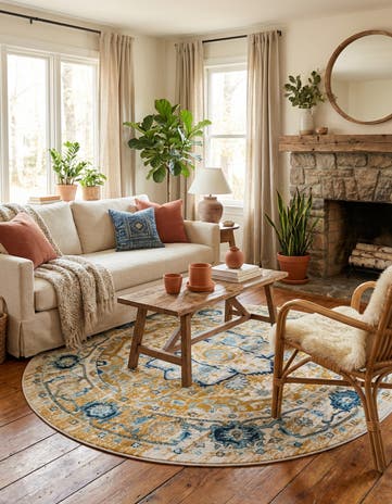 8' x 8' Madeline Vintage Round Rug