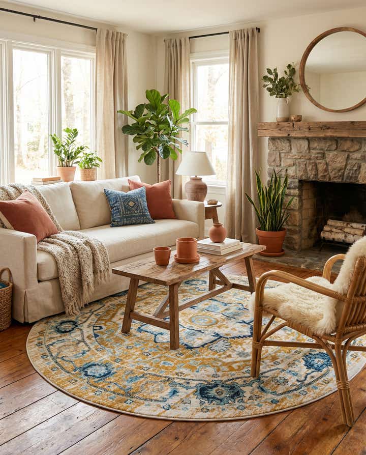 8' x 8' Madeline Vintage Round Rug