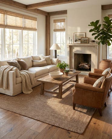  7' 10 x 10'  Hand Tweed Braided Jute Rug