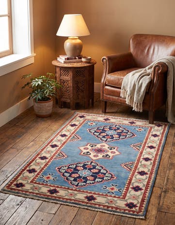 2' 7 x 4' 1 Hand Knotted Kazak Rug