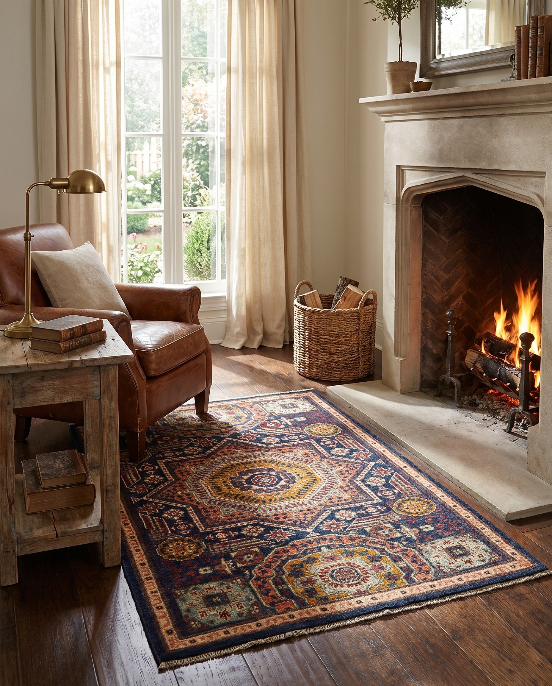 2' 9 x 4' Hand Knotted Mamluk Ziegler Rug