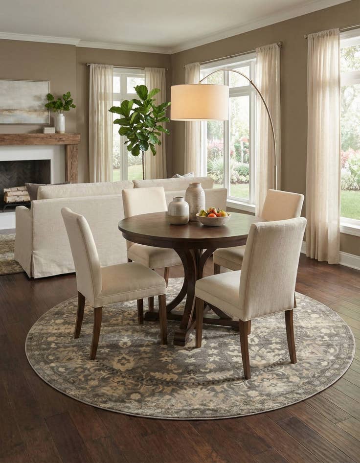 Detail image of 7' 10 x 7' 10 Oregon Round Rug
