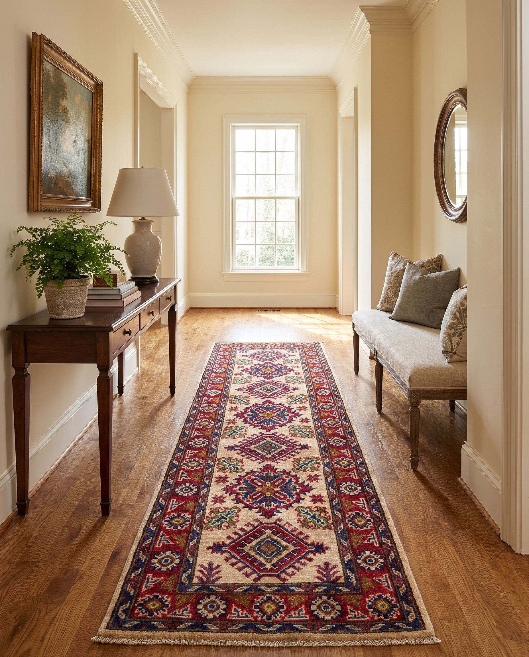 2' 1 x 6' 1 Hand Knotted Kazak Runner Rug