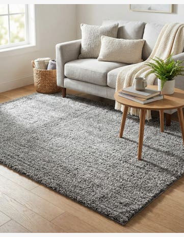 Pepper Gray Jill Zarin Shaggy Chic Rug