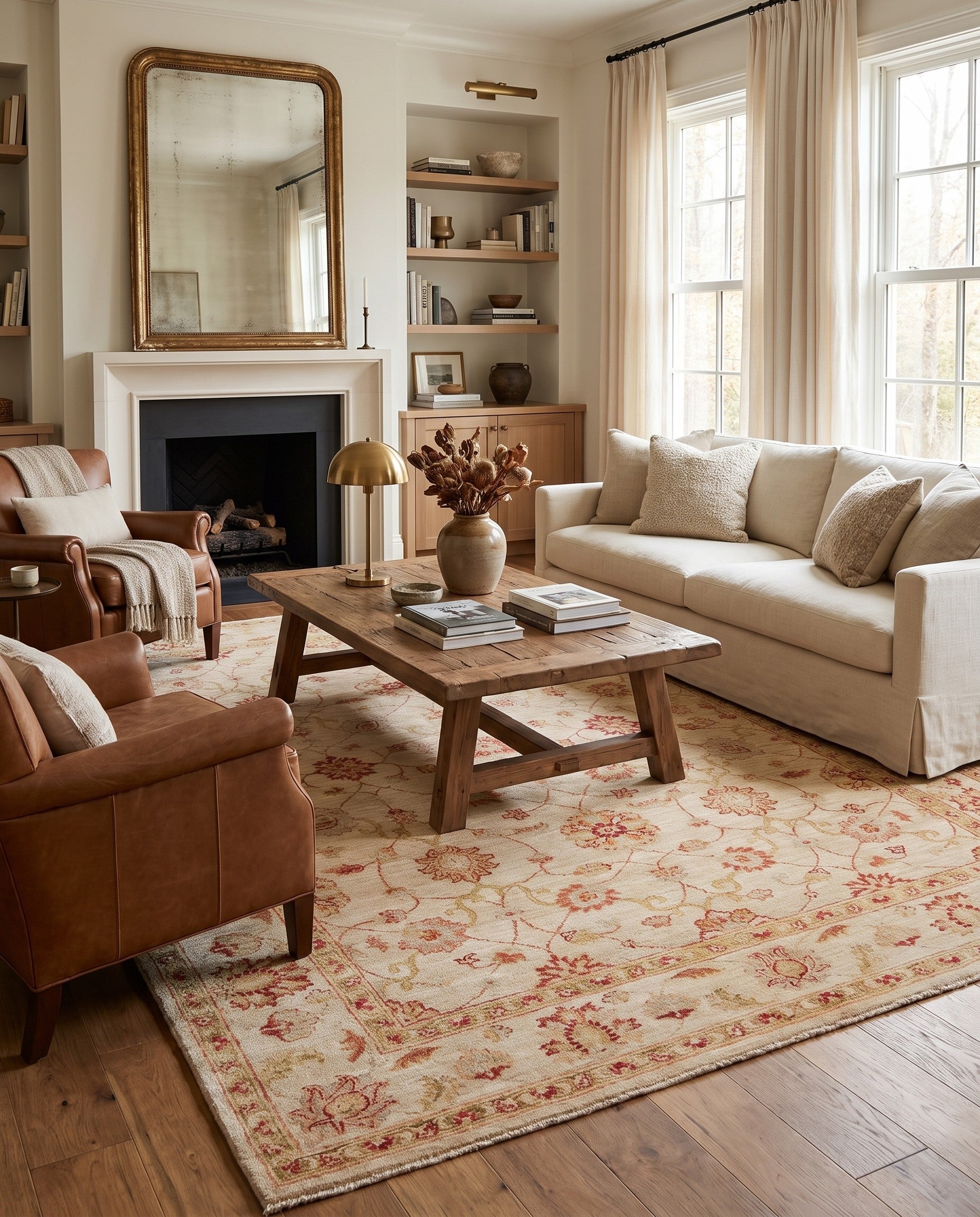 5' 5 x 7' 10 Hand Knotted Ziegler Rug