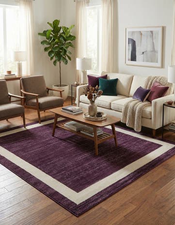 Violet Angelica Square Rug