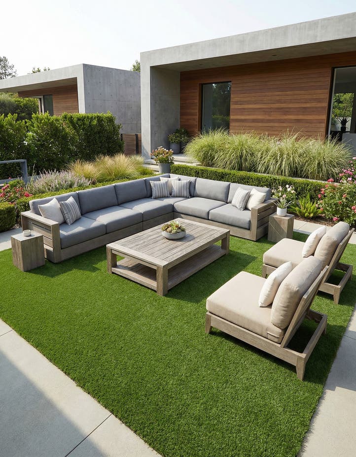 13' x 13' Easy-Clean Grass Indoor / Outdoor ...