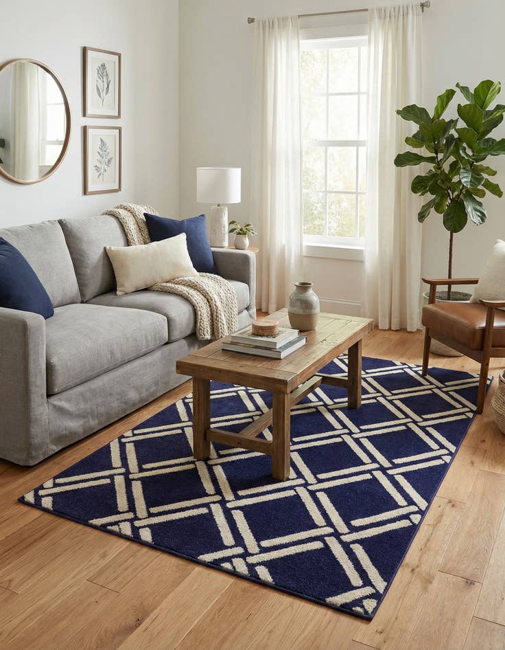 Detail image of 3' 3 x 5' 3 Lattice Rug