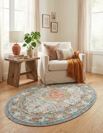 3' 3 x 5' 3 Santiago Oval Rug