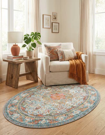 3' 3 x 5' 3 Santiago Oval Rug
