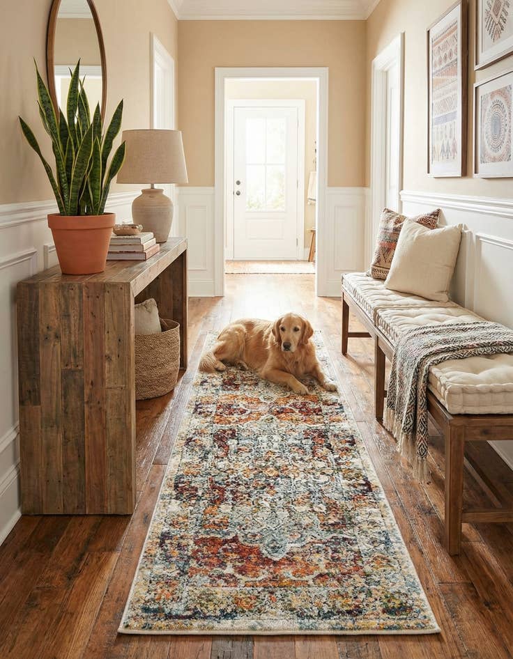 Detail image of 2' x 6' Isabella Runner Rug