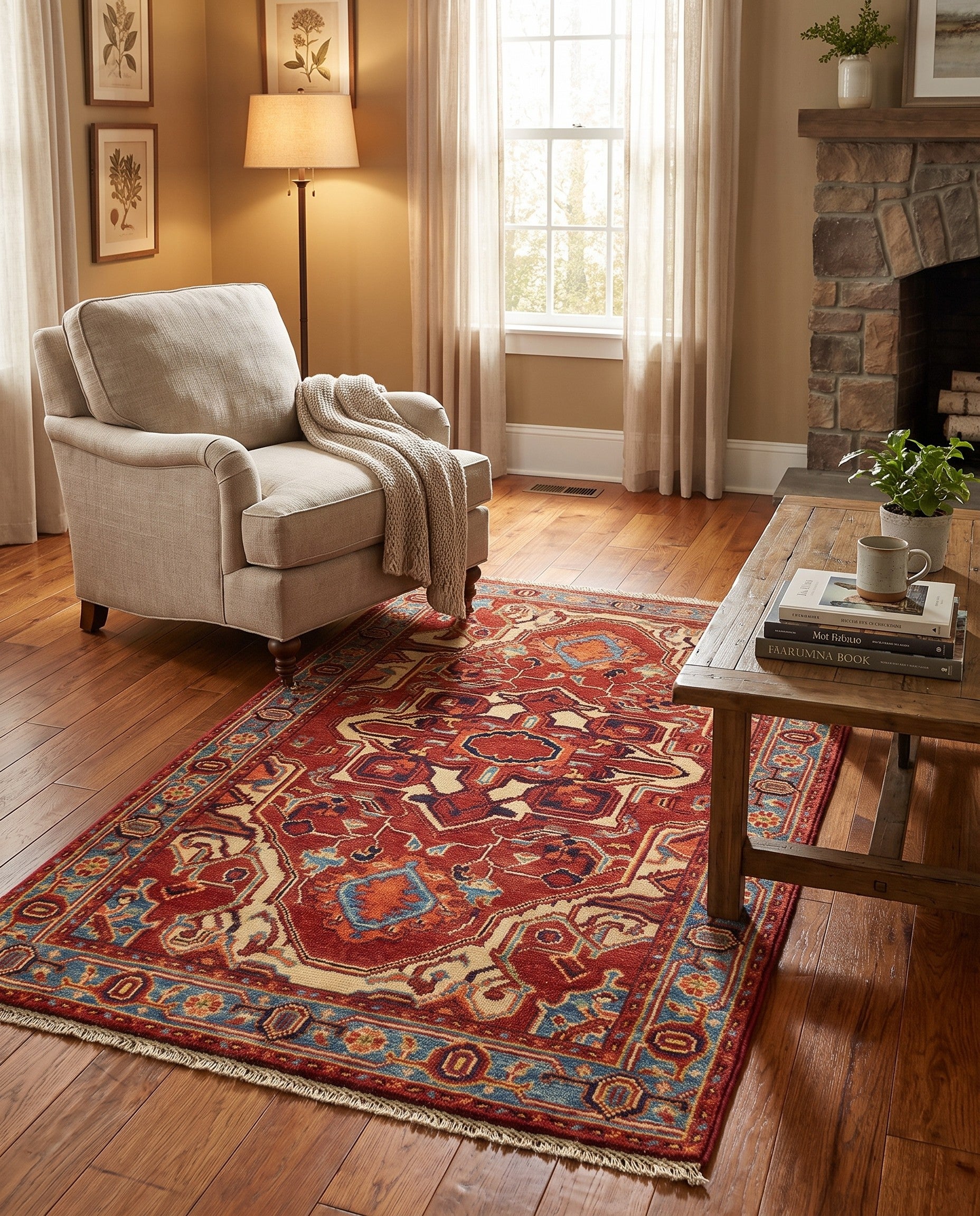 3' x 5' Hand Knotted Kazak Rug