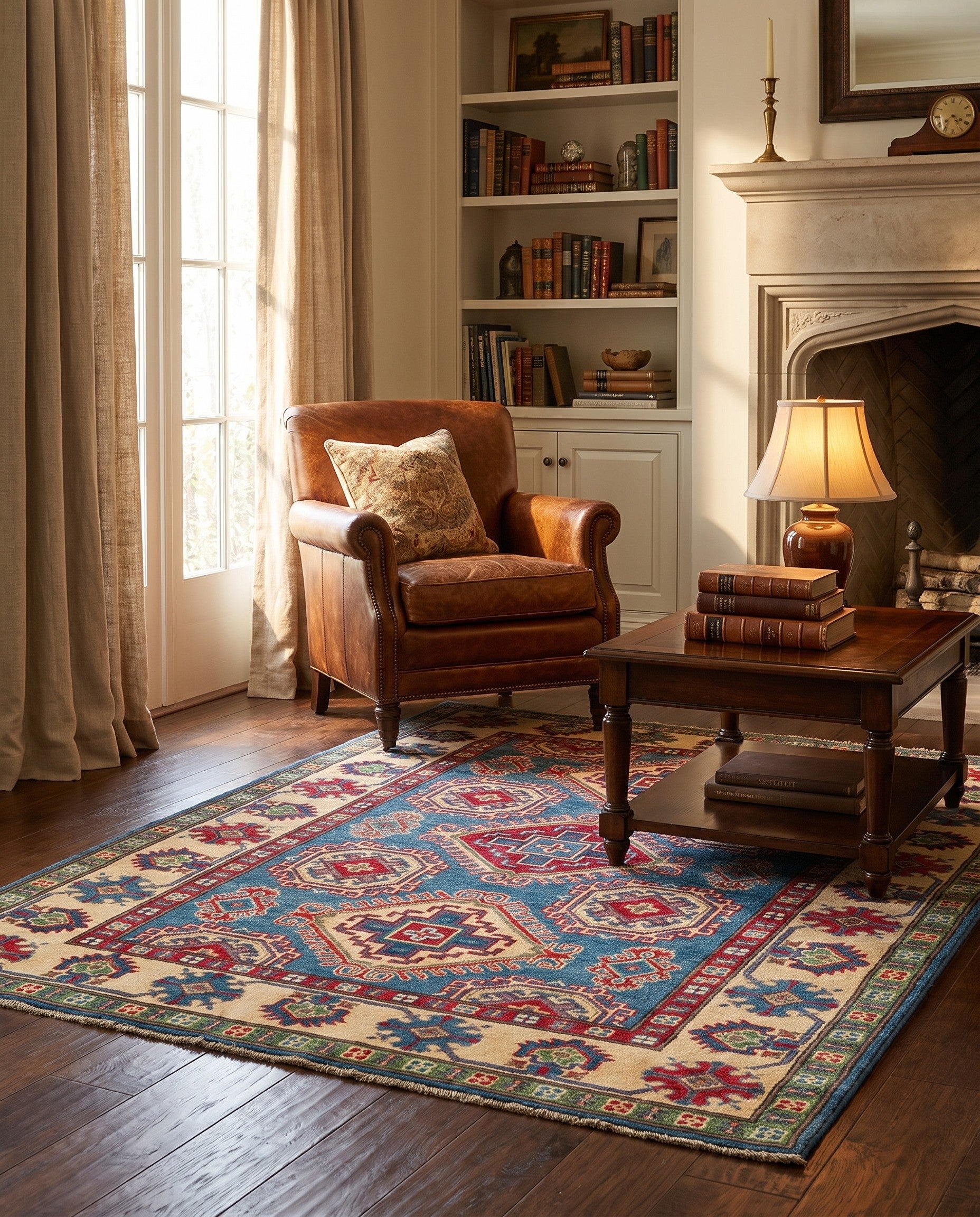 4' 2 x 6' 1 Hand Knotted Kazak Rug