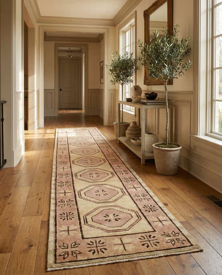 2' 9 x 10' 4 Hand Knotted Oushak Wool Runner Rug